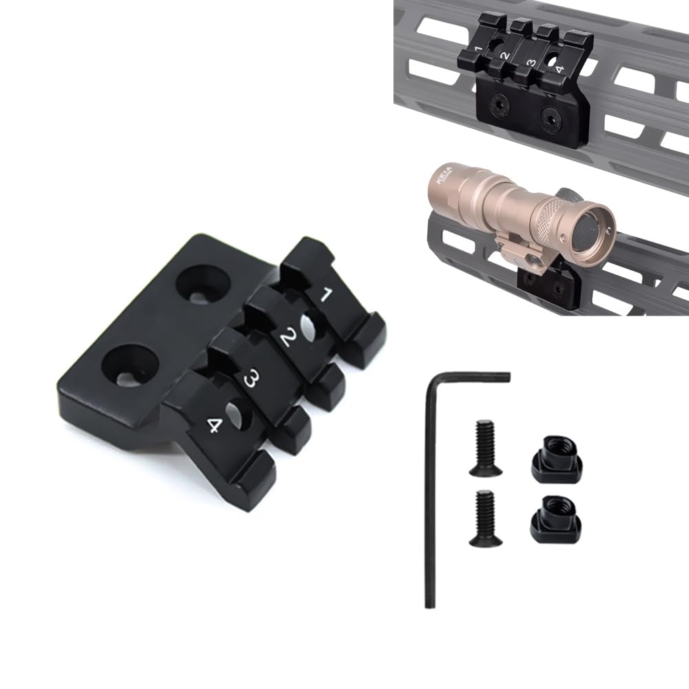 Amazon | HWZ M-LOK 対応サイドマウント ライトやドットサイトを45度